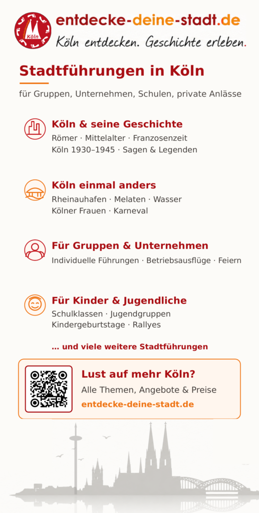 Flyer als Download von entdecke-deine-stadt und der Statführerin Saine Engels
